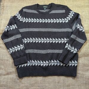 Vintage Eddie Bauer Men's Heavy 100% Cotton Crewneck Sweater Brown/Tan Size XL